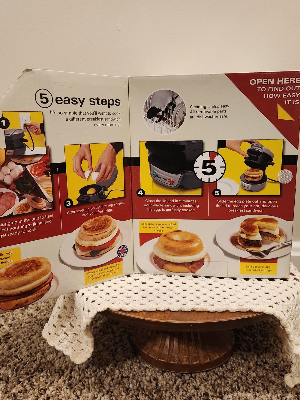 Hamilton Beach Breakfast Sandwich Maker #25475) NEW IN BOX - Picture 4 of 9